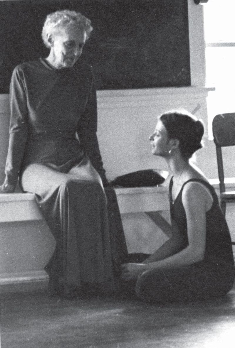 picture of Margaret H'Doubler and a student