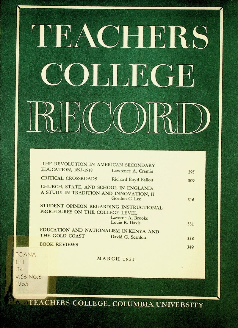 Teachers College Record 