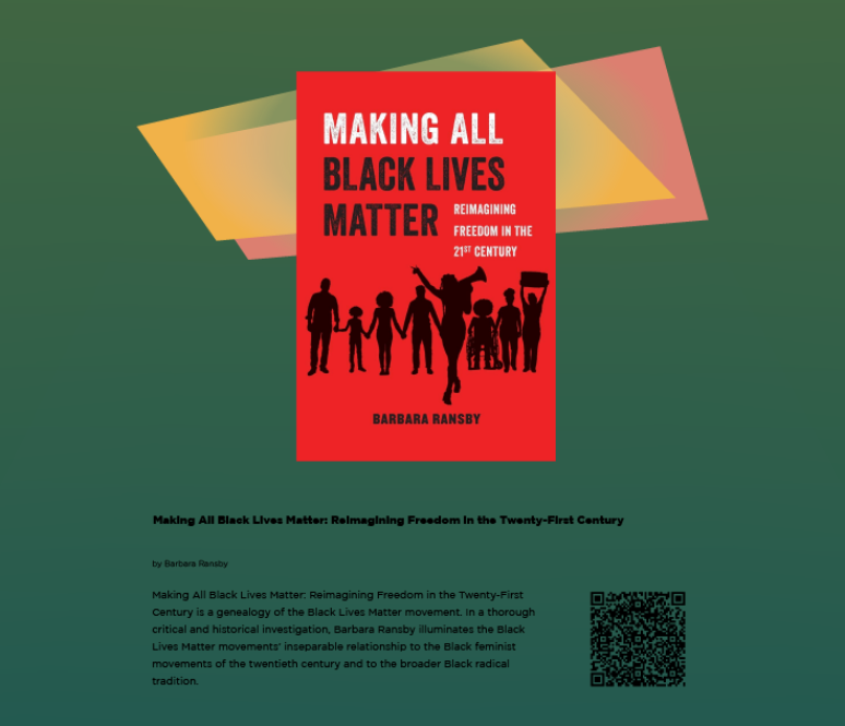 Cover of the book Making All Black Lives Matter by Barbara Ransby