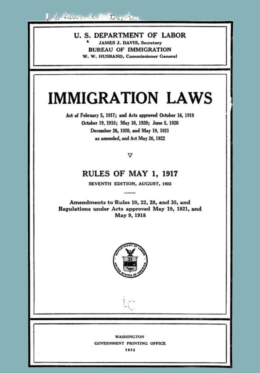 Immigration_BookletCover_1917