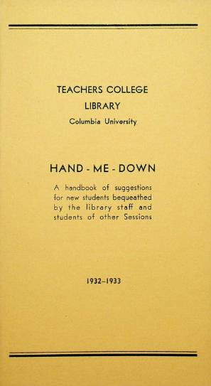 A pamphlet from the 1930s