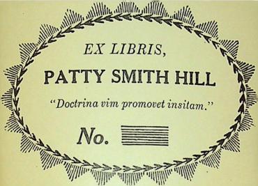 Patty_Smith_Hill_Bookplate
