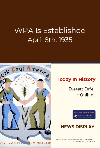 Poster containing a WPA poster for