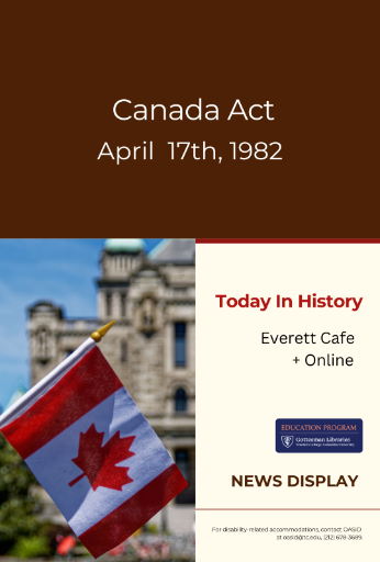 Poster with Image of Canadian Flag