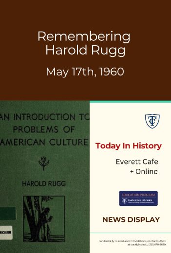 Poster Image with Cover of a Rugg textbook