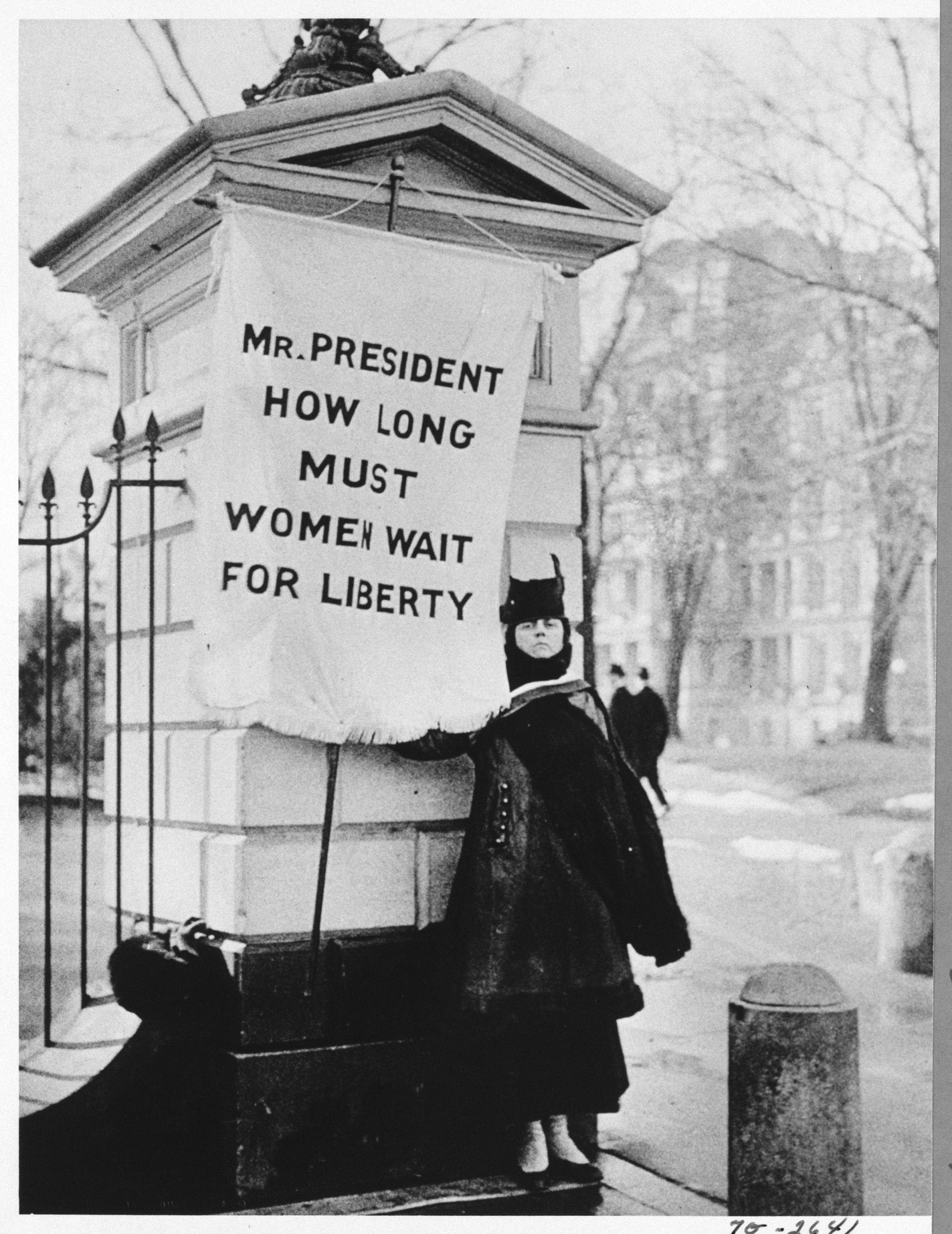 Photo of Woman Protesting the Right to Vote