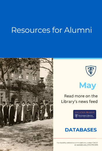 Poster with historical photograph of TC graduates