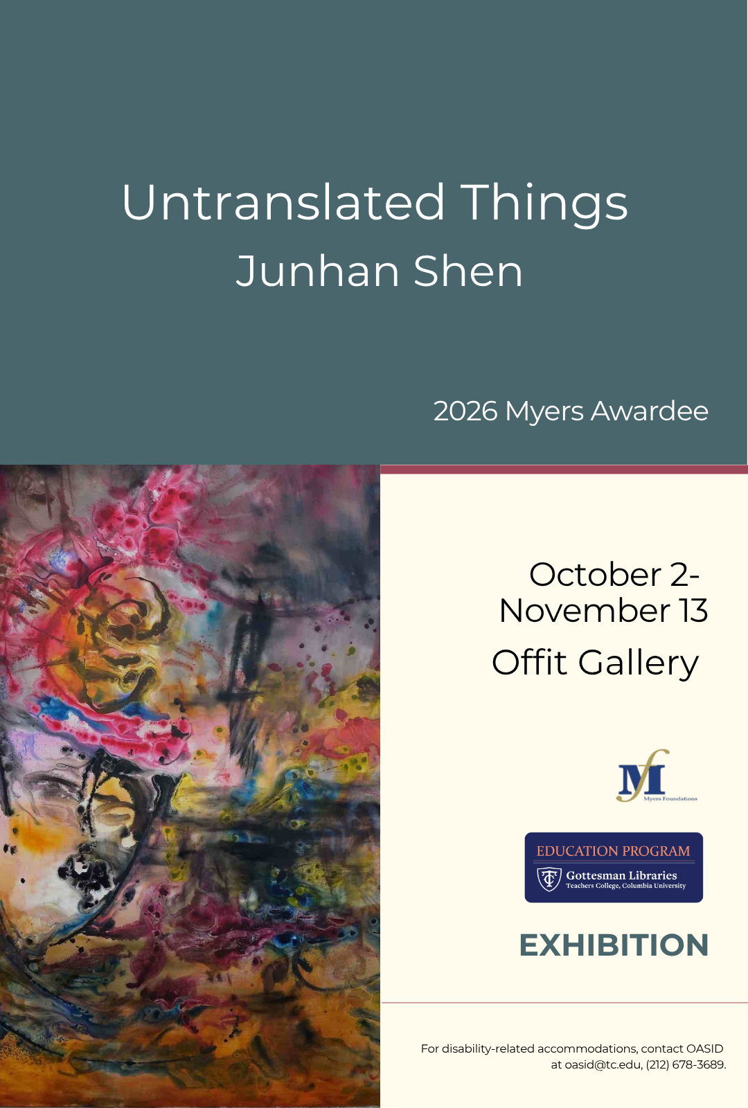 Poster with Photo of Abstract Artwork