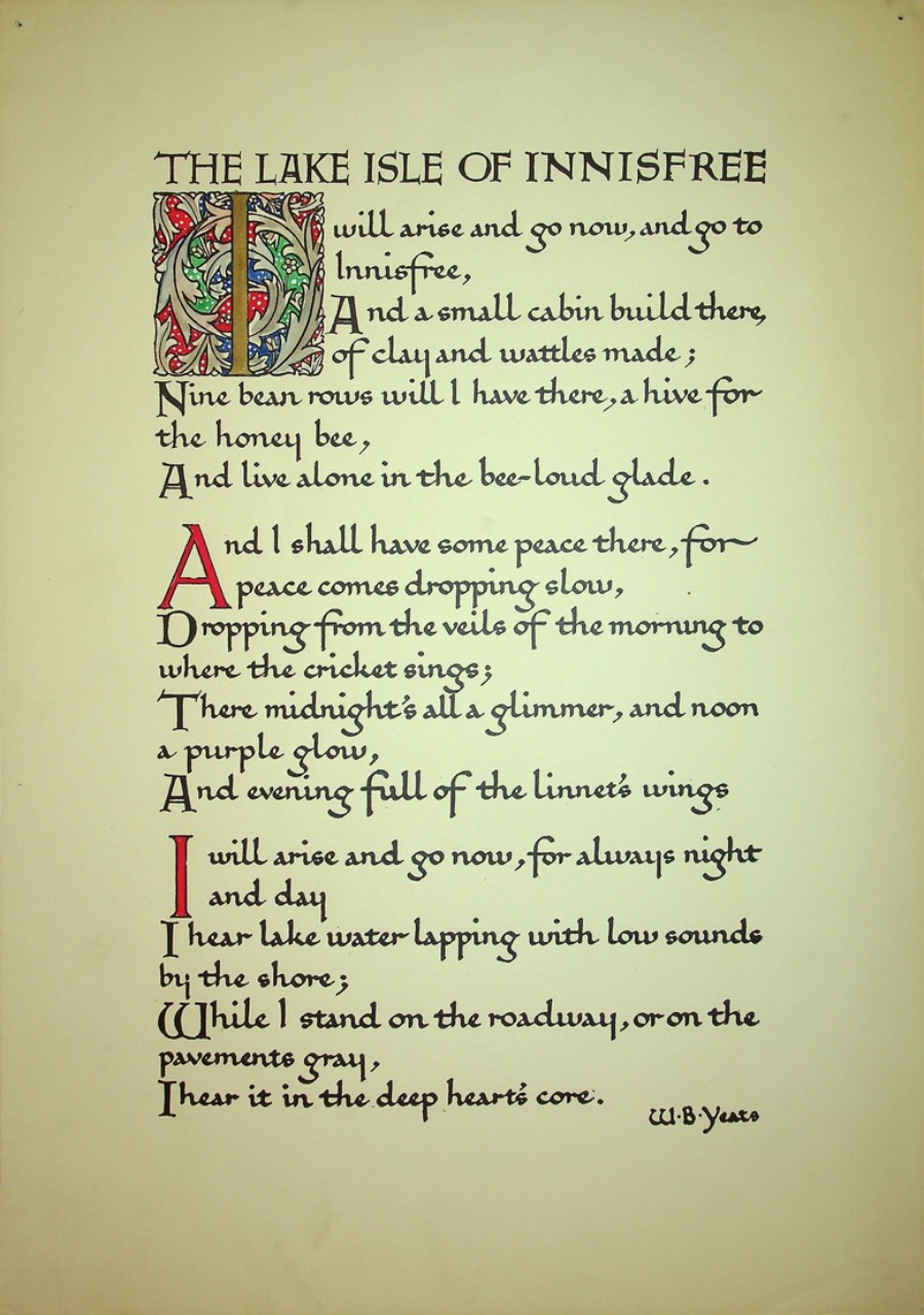 Broadside with poem